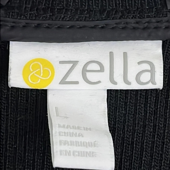 Zella Mixed Media Quilted & Sherpa Cozy Jacket in Black - NEW - Size Large - Picture 7 of 11